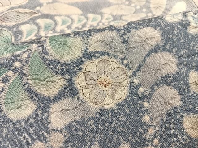 平和屋着物○本場大島紬 染大島 訪問着 辻が花 絞り 暈し染め 正絹