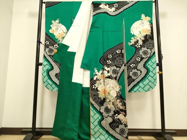 平和屋着物○ブライダルファッションデザイナー・桂由美 振袖 絞り 檜