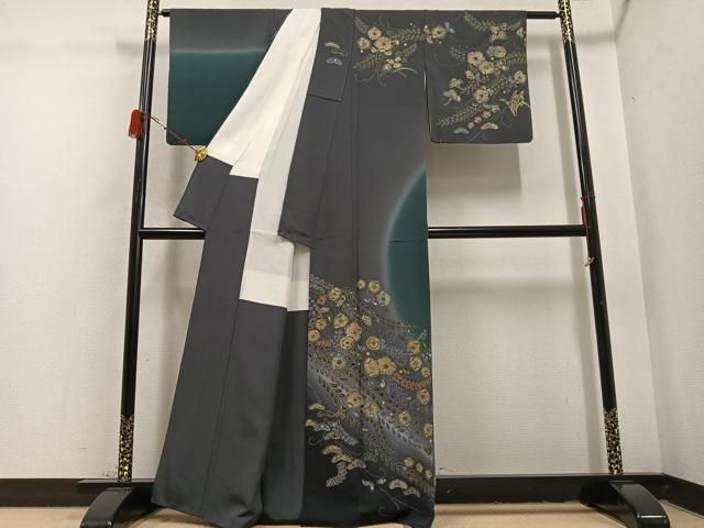 平和屋着物 訪問着 辻が花 暈し染め 金彩 正絹 ph