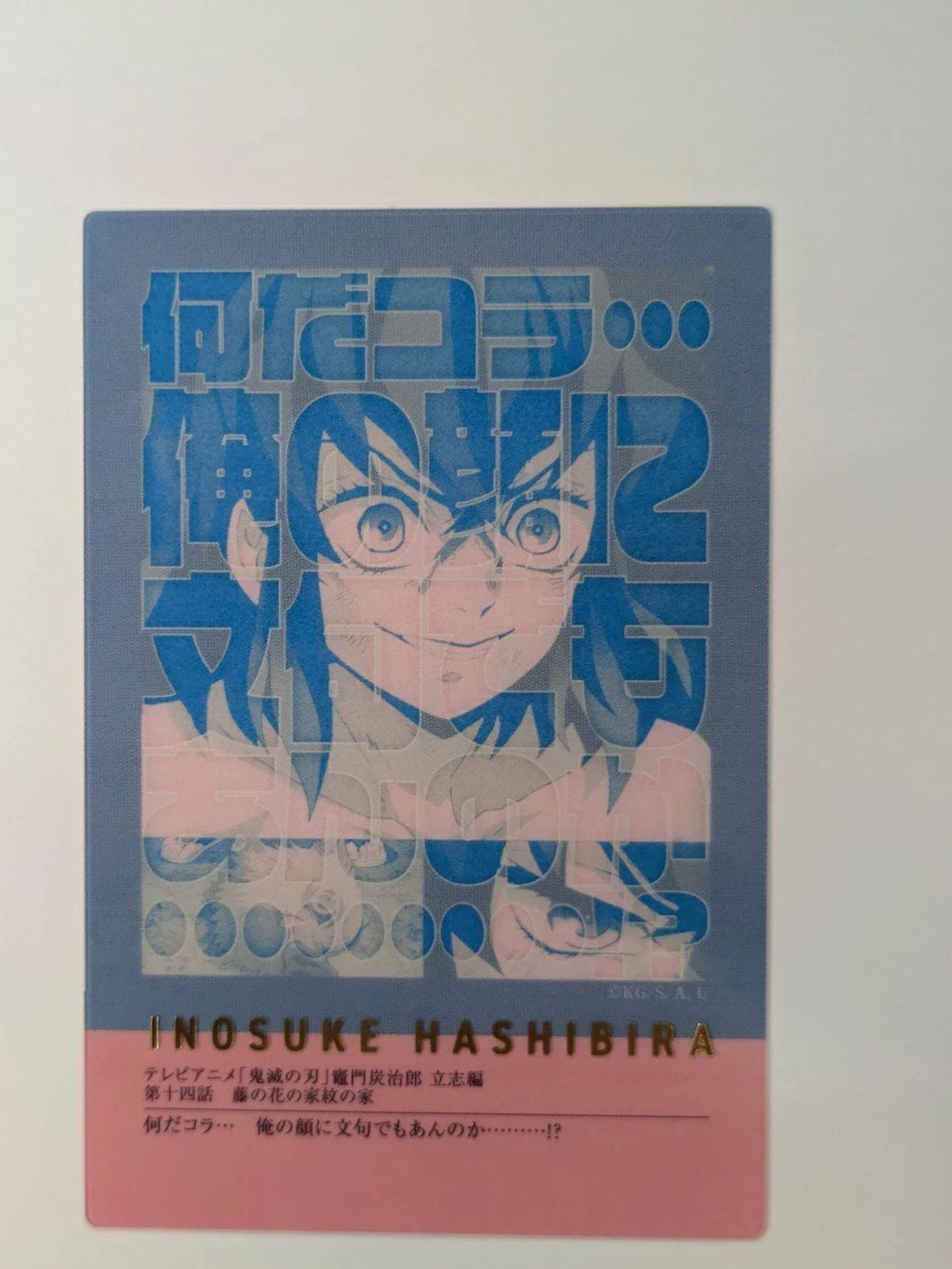 鬼滅の刃 ufotable 隊士百景 嘴平伊之助 フレーズカード 全種 鬼滅の刃 隊士百景 嘴平伊之助 フレーズカード15 鬼滅 グッズ カード