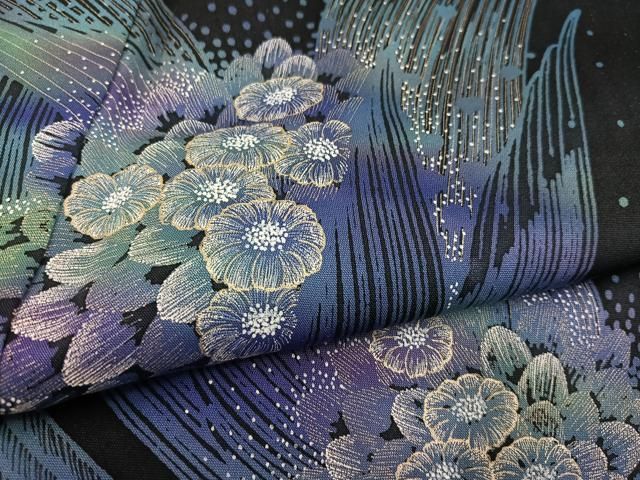  平和屋着物 訪問着 作家物 井手稔裕 舞花文 金彩 正絹 ph 訪問着 付け下げ 着物