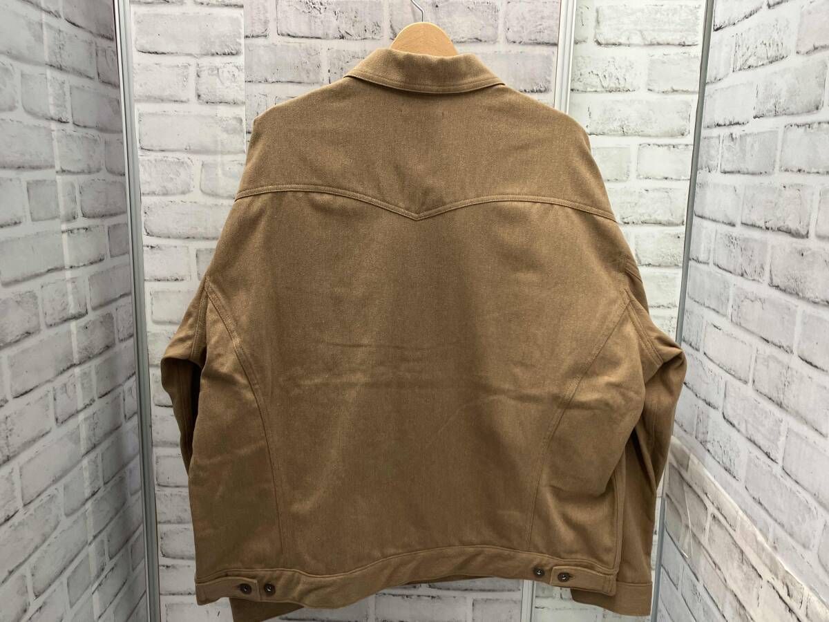 IS-NESS イズネス 1003AWJK01 デニムジャケット ウール混紡 ベージュ サイズL