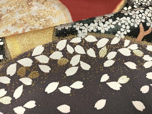  平和屋着物 豪華振袖 草花文 金彩 正絹 ph 振袖 着物