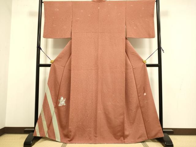 平和屋着物 友禅作家の巨匠 浅井青仁 訪問着 童子草花文 金彩 正絹 du