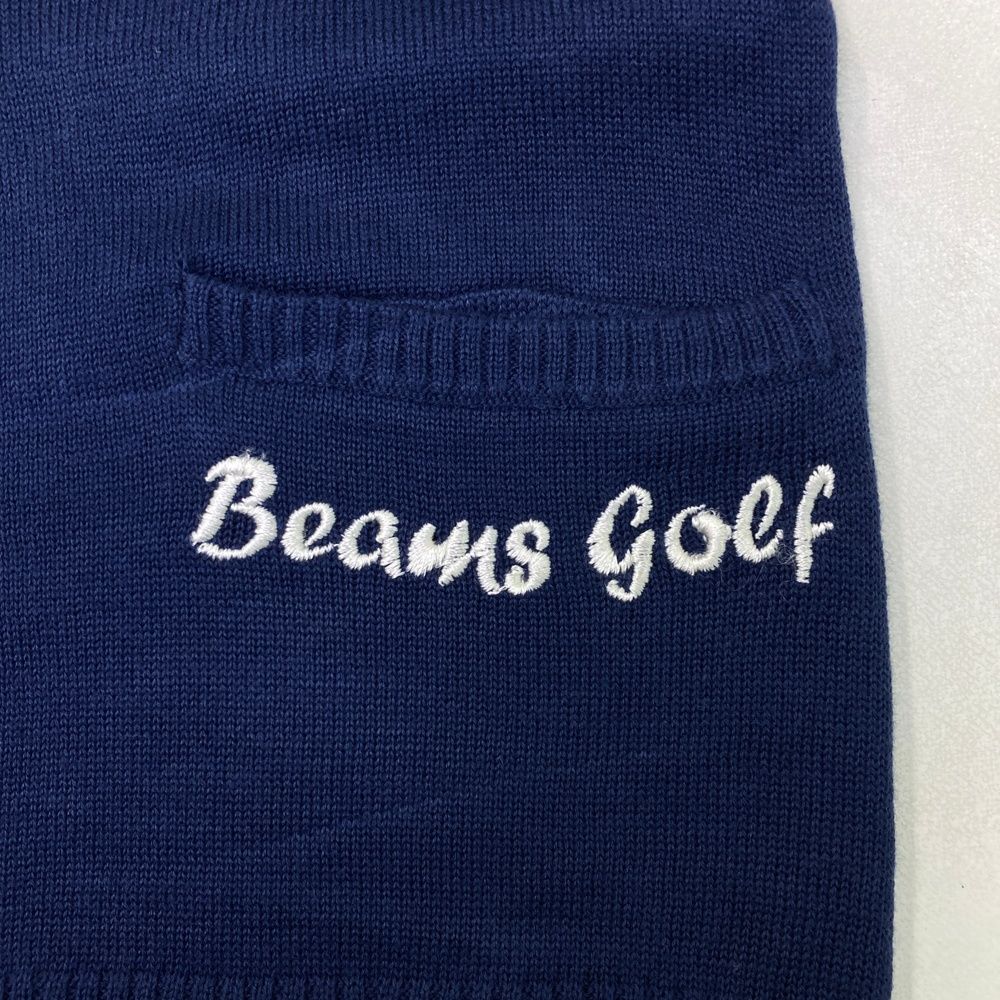 サイズ S BEAMS GOLF ビームスゴルフ ニットベスト ブルー系 ゴルフウェア レディース ストスト ベスト レディースウェア