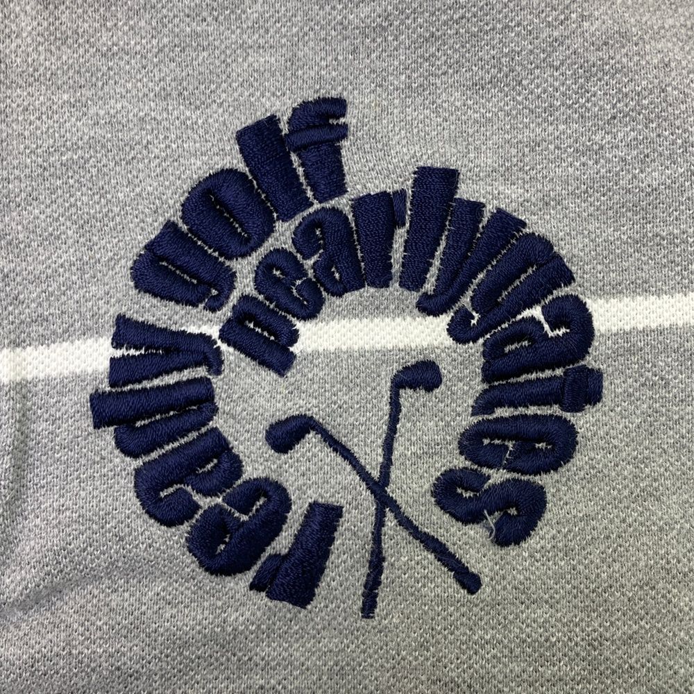 美品✳️PEARLY GATES『ゴルフ ポロシャツ ボーダー 半袖』サイズ4 サイズ：4 PEARLY GATES パーリーゲイツ 半袖ポロシャツ ボーダー柄