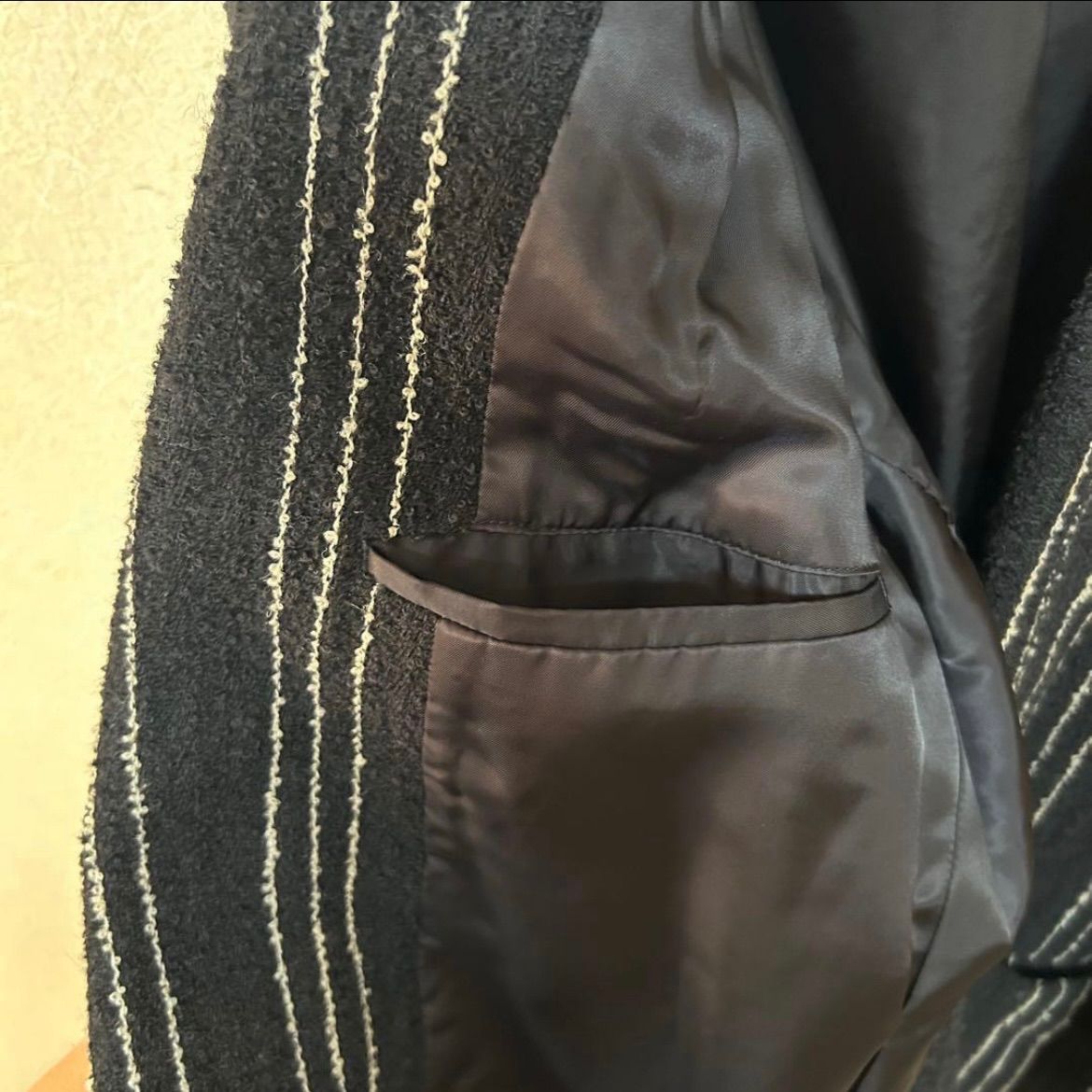 ピークドラペル ストライプ