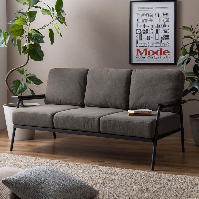 【超メルカリ市】グレー コーデュロイ 3人掛けソファ 超メルカリ市】グレー コーデュロイ 3人掛けソファ 超メルカリ市