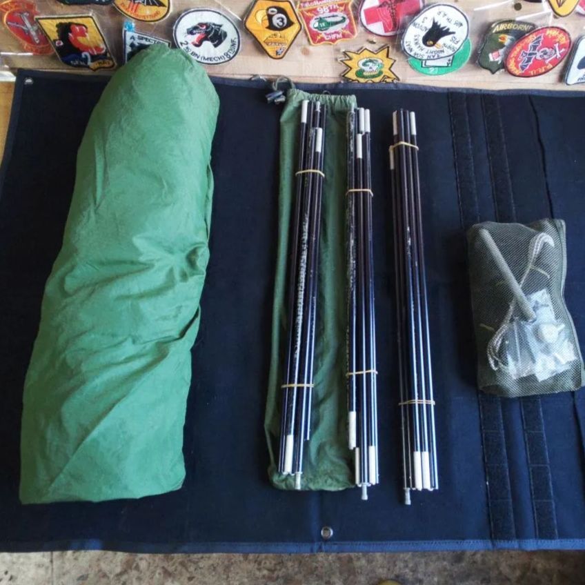 米軍実物 フライシート ポール 修理キット付