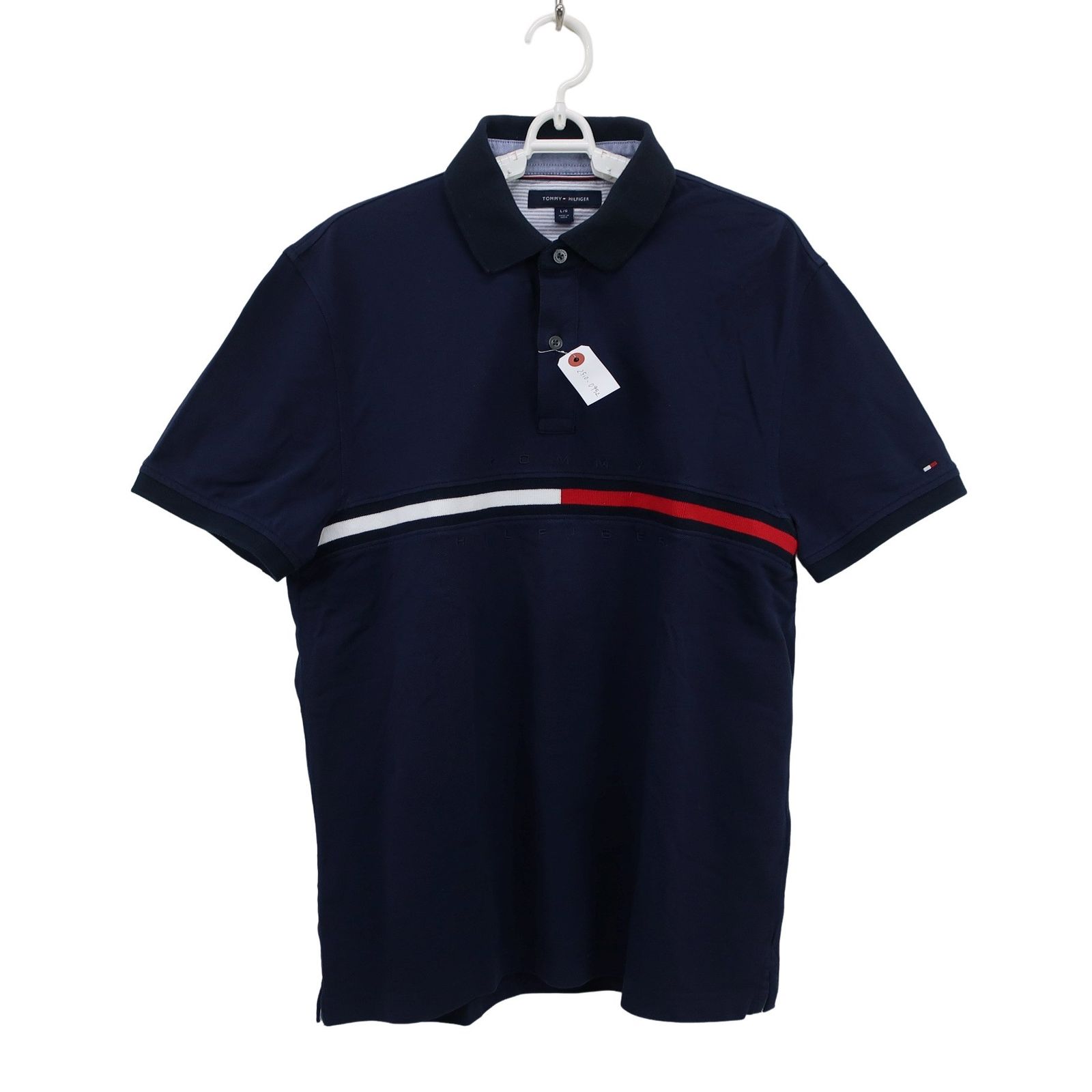 TOMY ゴルフ ポロシャツ ネイビー TOMMY HILFIGER(トミーヒルフィガー) ポロシャツ ネイビー メンズ L