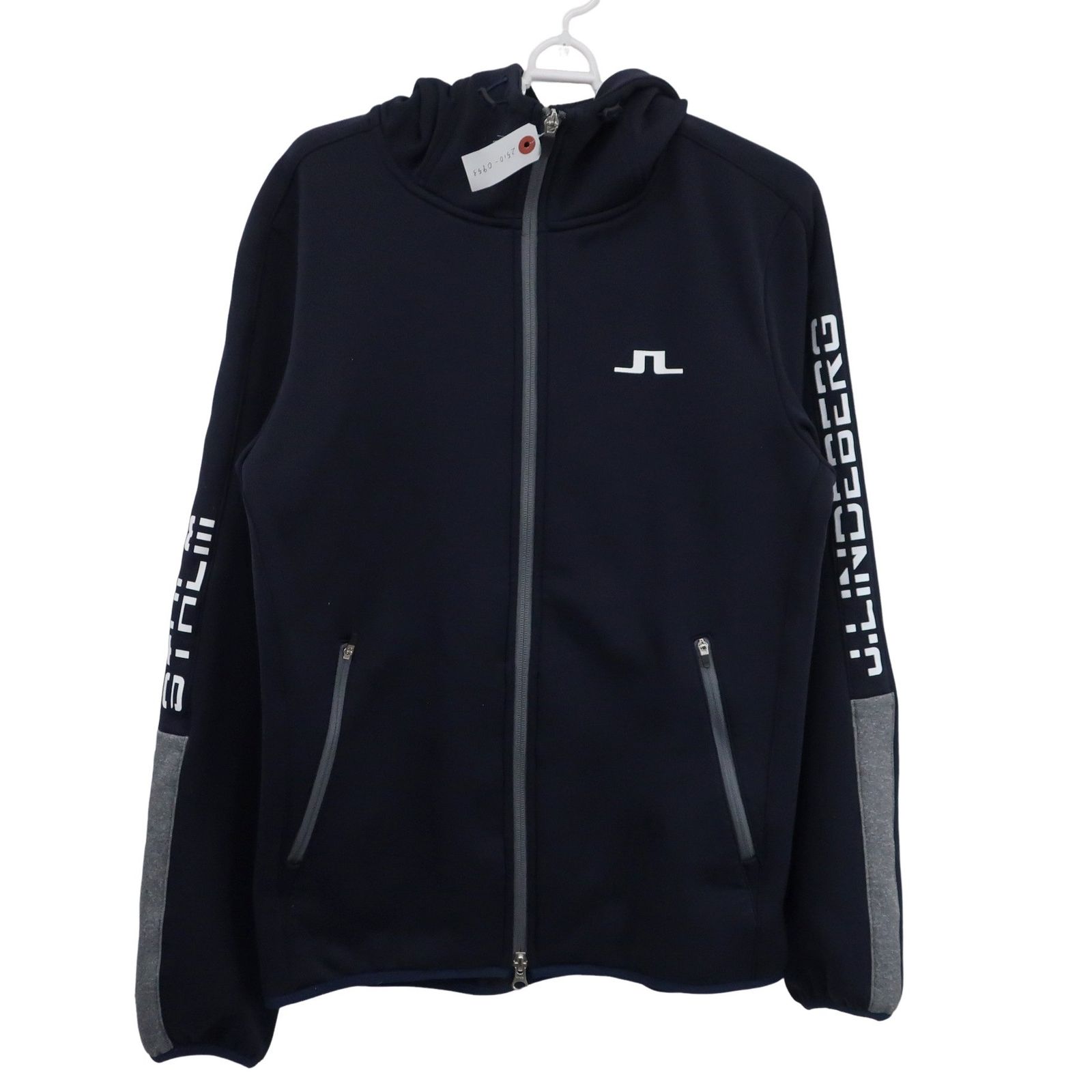 J.LINDEBERG(ジェイ リンドバーグ) パーカー 黒 メンズ L ゴルフウェア