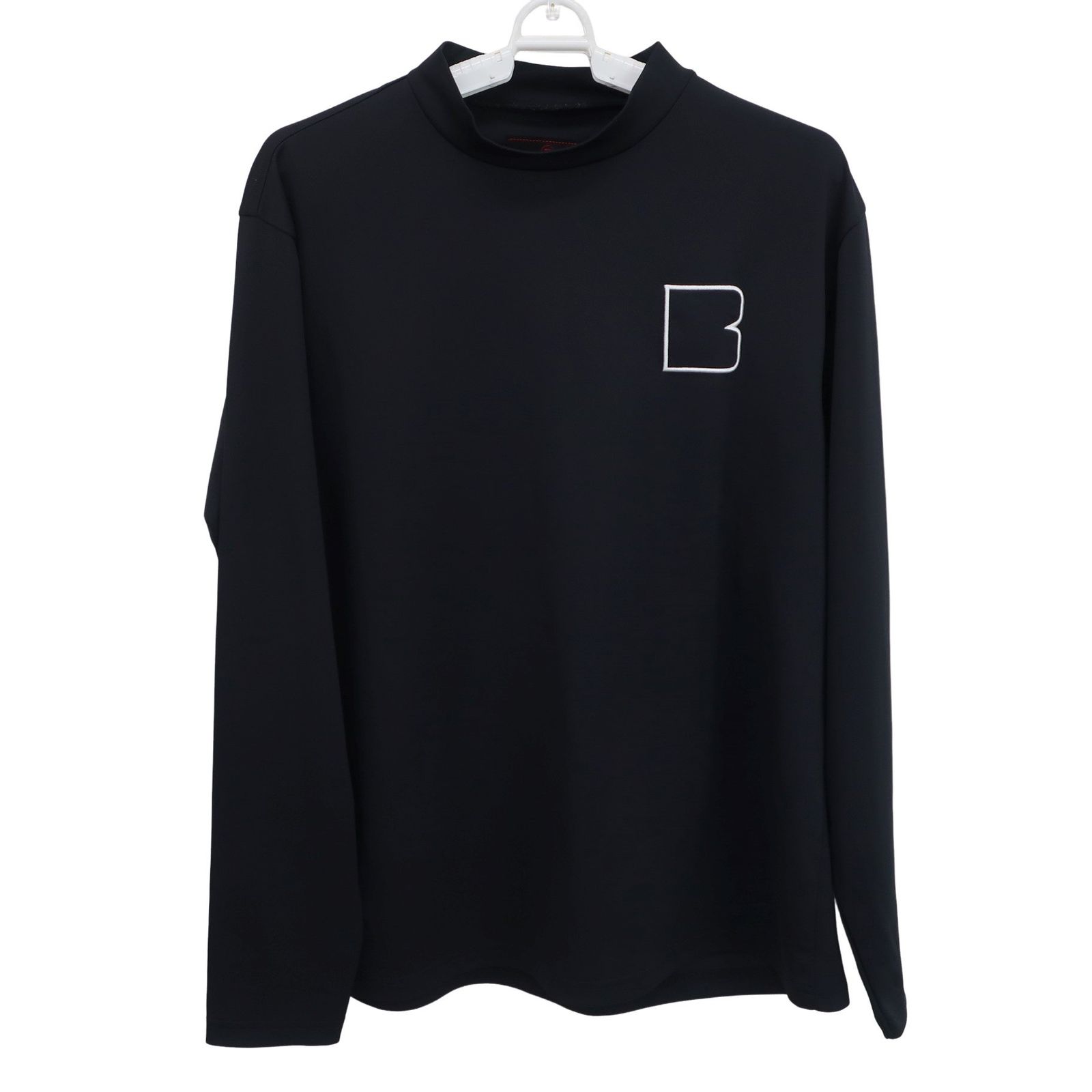 超 BRIEFING ブリーフィング 長袖モックネックシャツ 黒 メンズ M BRG233M20 ゴルフウェア 2510-0997