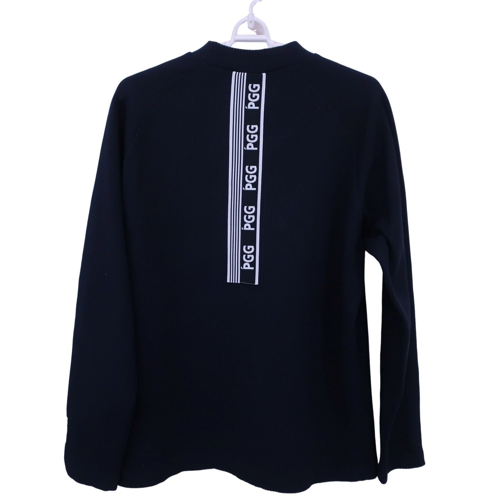 美品】PGG by PEARLY GATES(ピージージー) 長袖モックネックシャツ