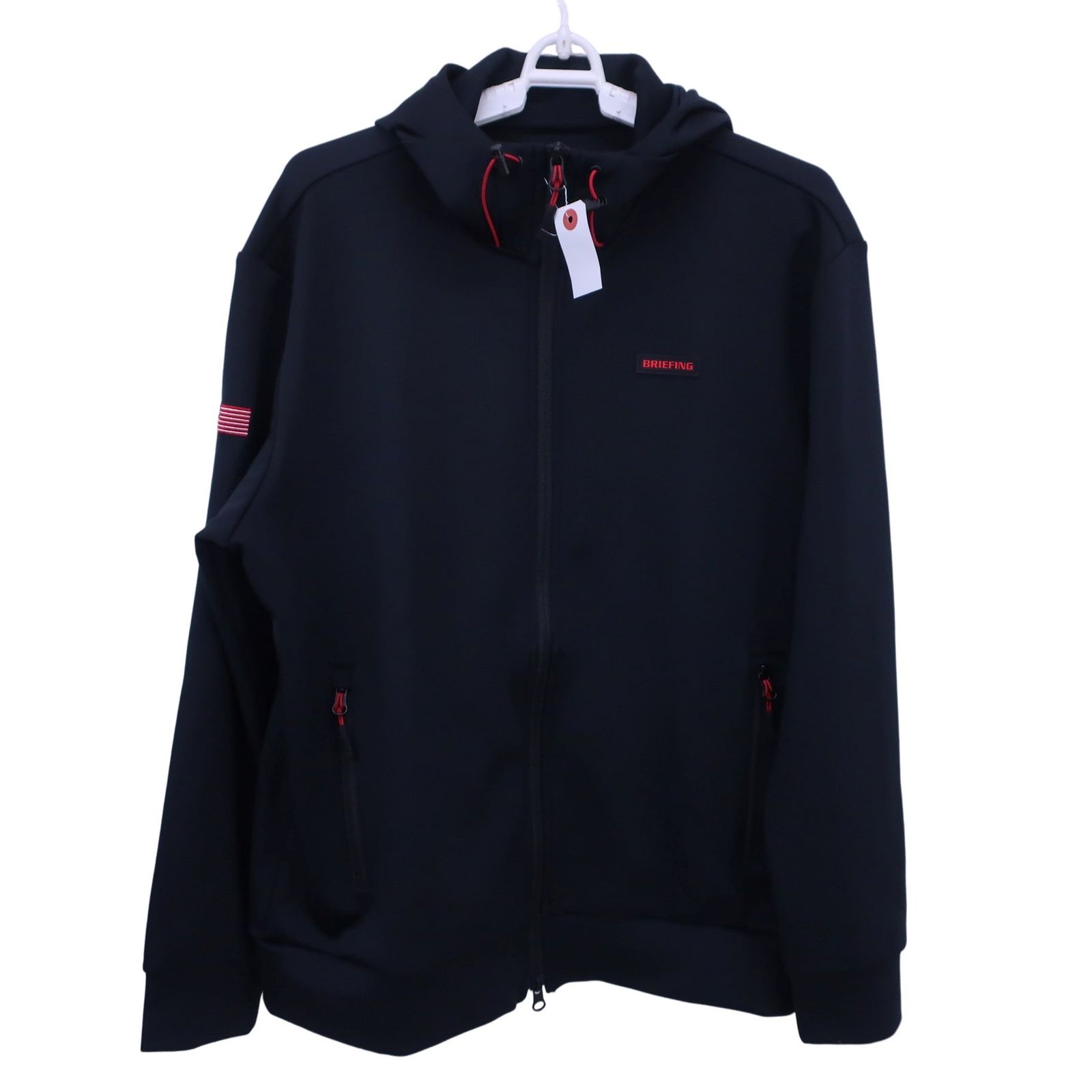 超 ブリーフィング パーカー 黒 メンズ L ゴルフウェア 2510-1030