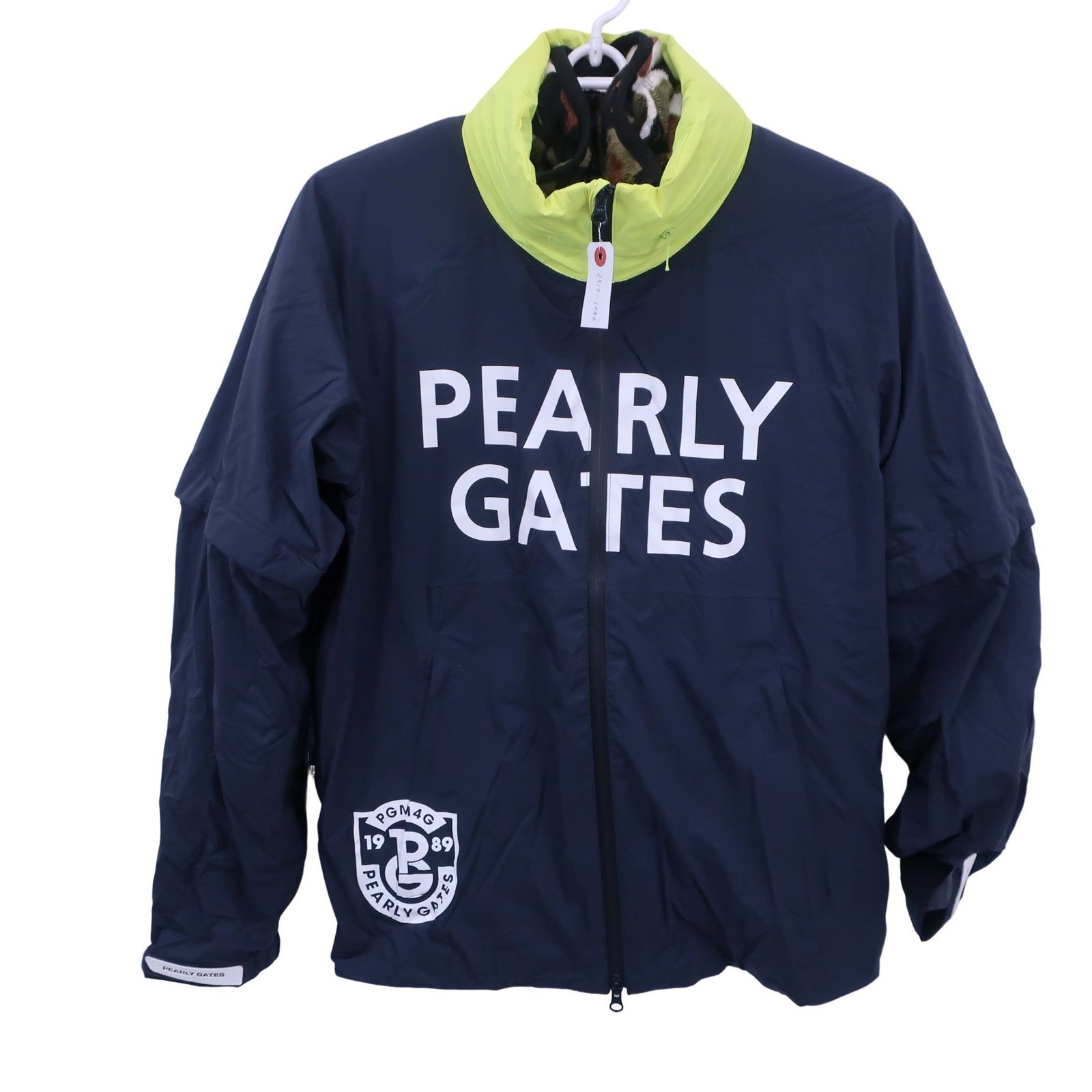 PEARLY GATES パーリーゲイツ 4wayブルゾン インナー付き ネイビー カモフラ柄 メンズ 6 053-9220101 ゴルフウェア 2510-1042