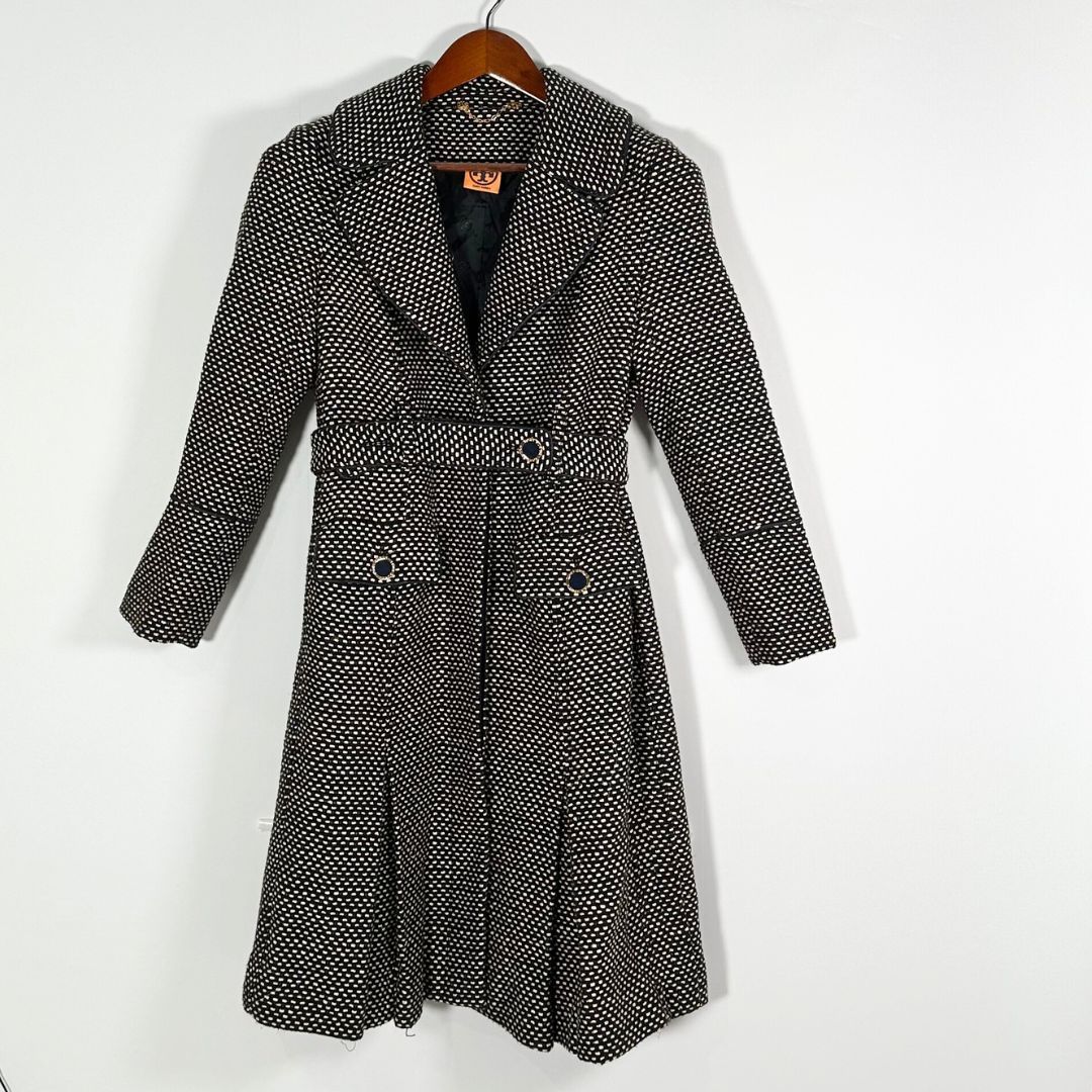 品 Tory Burch ロングコート ベルトフルライン コート