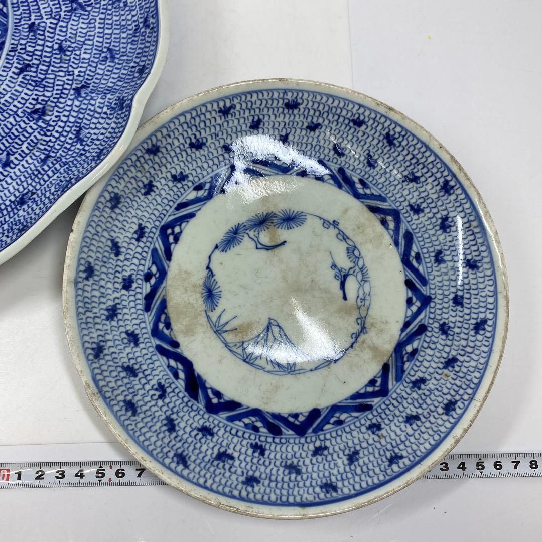 古伊万里 みじんこ大皿2枚 直径22.5/33.8㎝ 東さ7-0304③ - メルカリ