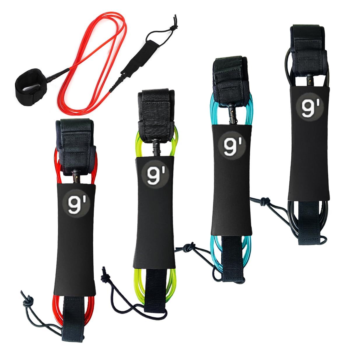 新品 SALUDABLE リーシュコード 9ft 7mm サップ サーフィン サーフボード コード sup