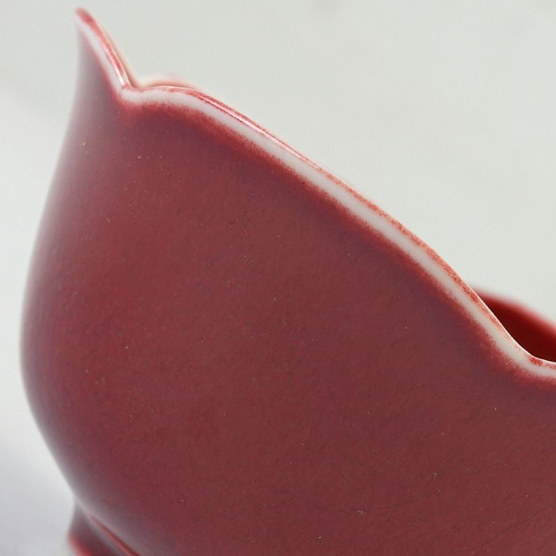 中国 景徳鎮 千年蔵 辰砂釉 輪花碗 一対 V S191 - メルカリ