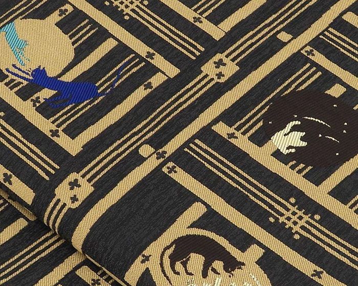 袋帯 新品 仕立て上がり 西陣 大光謹製 猫 ネコ 袋帯 新品仕立済