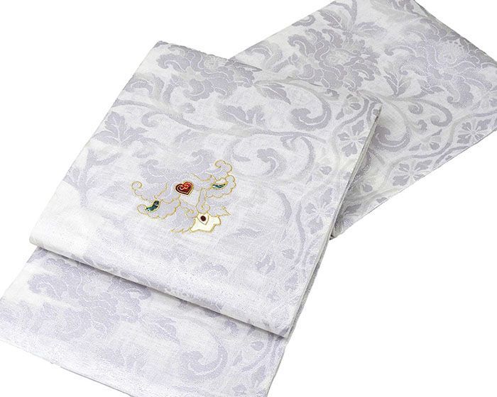 上質な逸品　雑誌掲載柄　新品　西陣織高級袋帯 【綿芯お仕立付】秀麗唐花菱文 袋帯 新品 仕立て上がり 螺鈿作家 藤本隆士作 唐花 西陣 華翔苑謹製