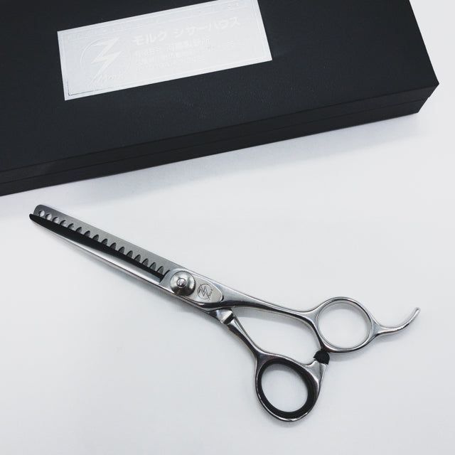 モルクシザーMork Goblet SR-17逆刃 オフセット シザー セニング 美容ハサミ すきばさみ 美容師 理容師 約50~60 右利き 6インチ sc1588