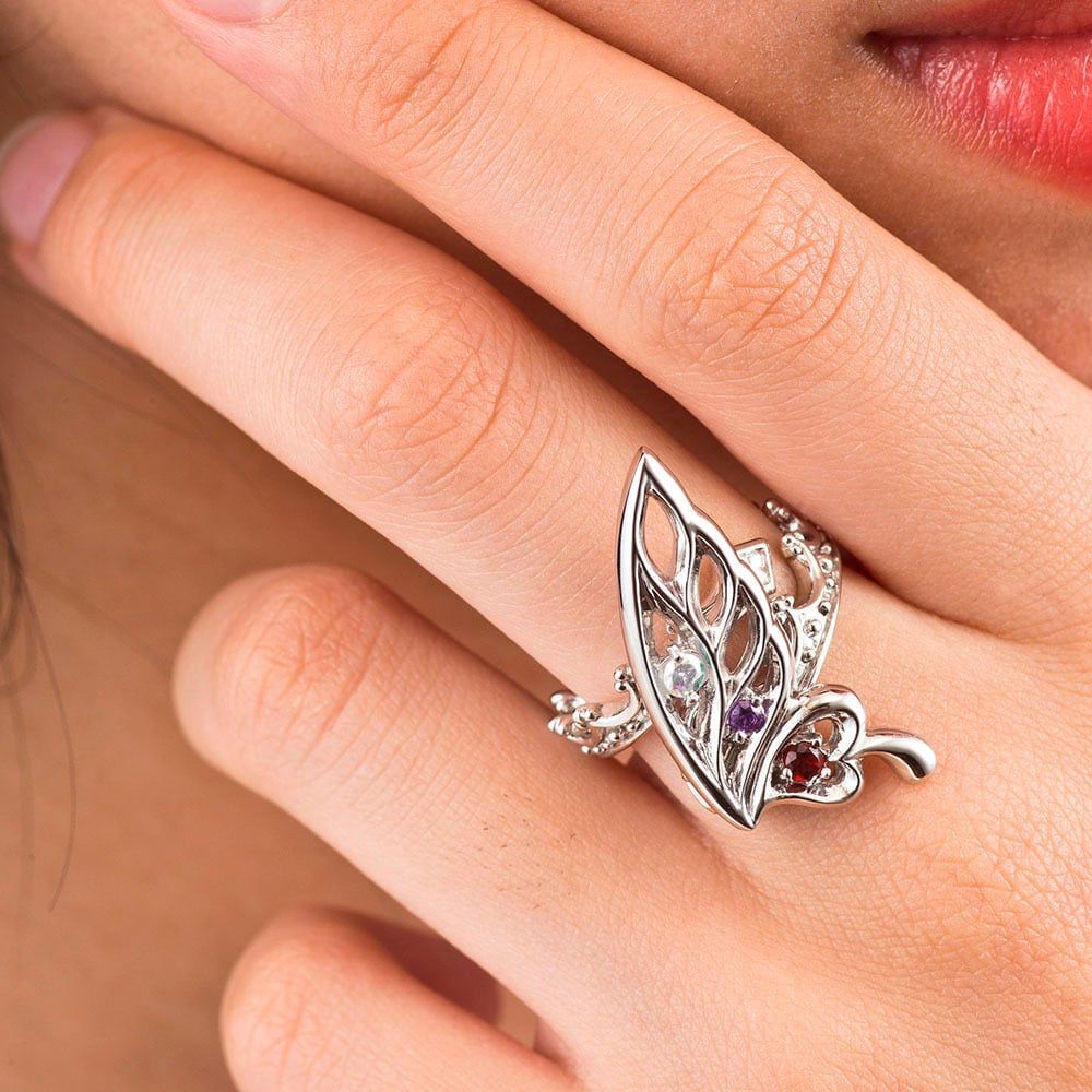 バタフライクラウンリング