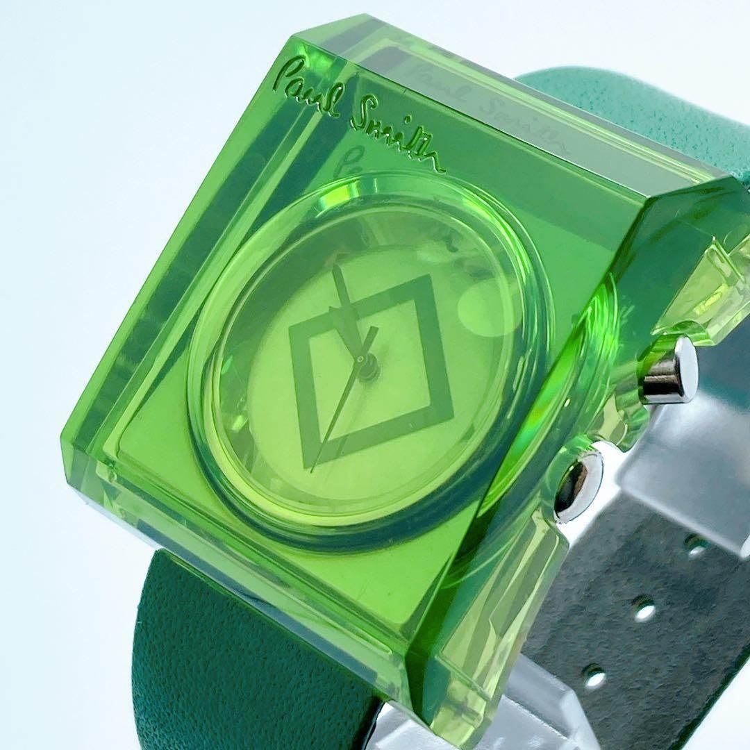 555 ポールスミス 0730-H12751 アクリルスクエア 腕時計