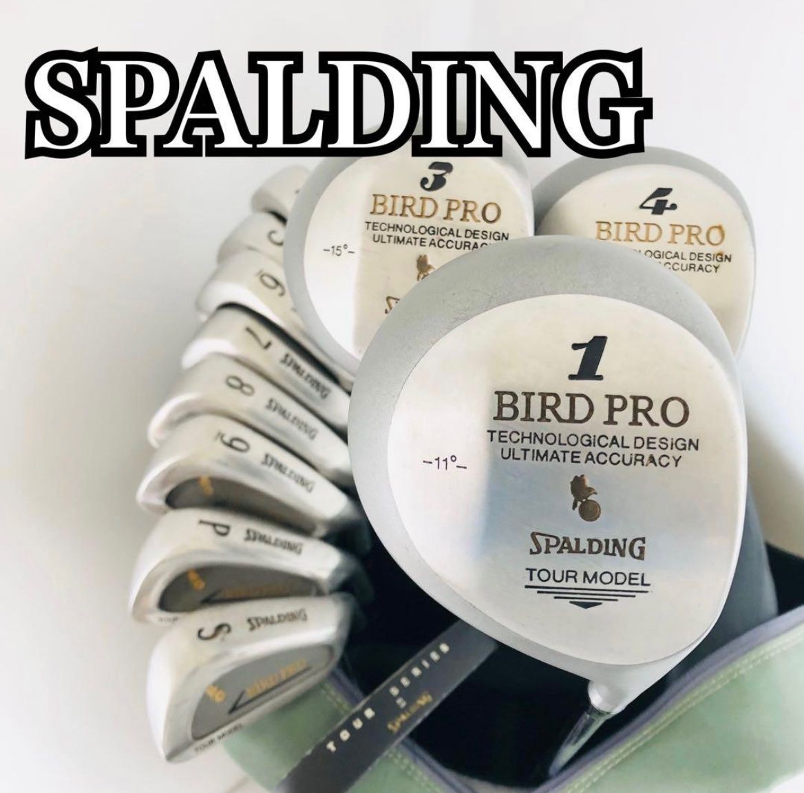 SPALDING スポルディング メンズ ゴルフ クラブ セット 入門 バッグ付き フルセット 右利き パター付 Z-13