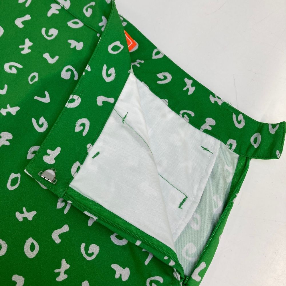 サイズ：L BEAMS GOLF ビームスゴルフ  スカート ワッペン 総柄 グリーン系 [240101413021] ゴルフウェア レディース ストスト