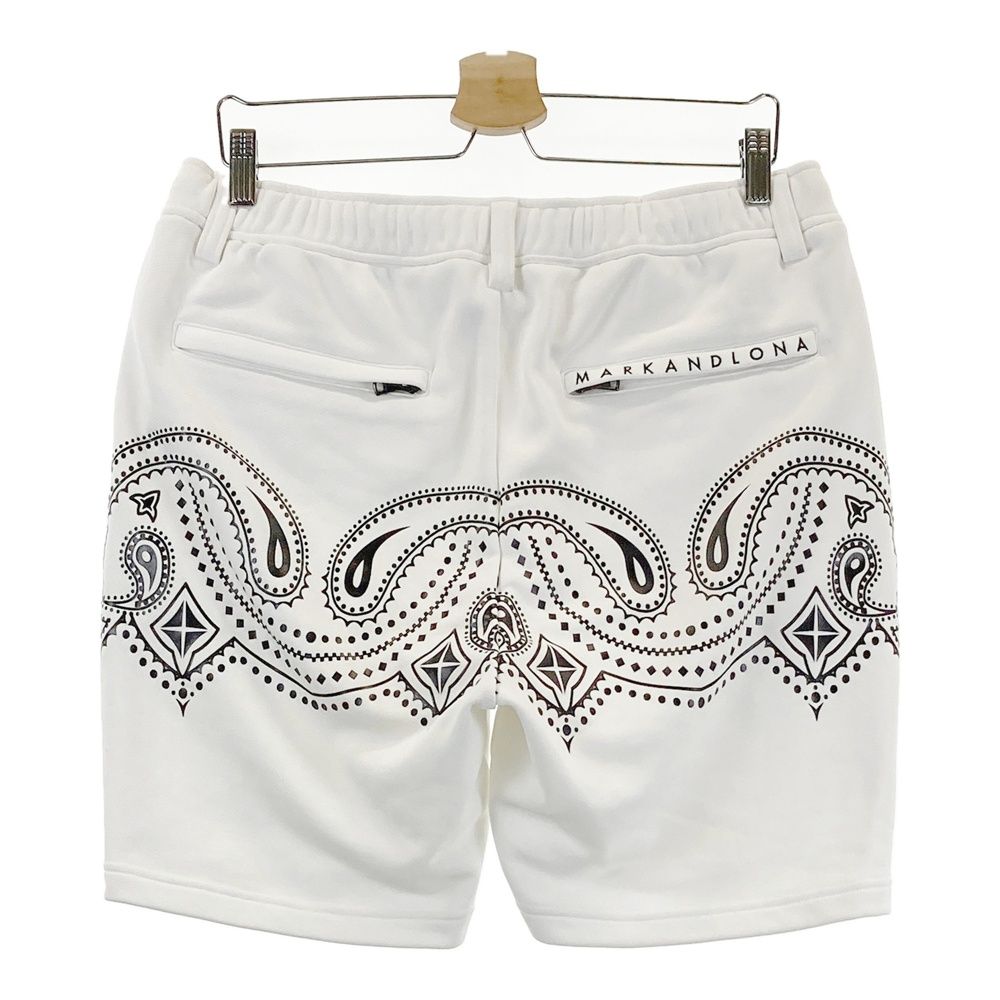 サイズ 48 MARK-LONA マークアンドロナ ハーフパンツ ホワイト系 ゴルフウェア メンズ ストスト