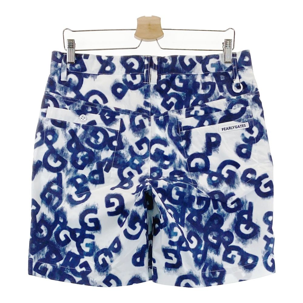 サイズ 5 PEARLY GATES パーリーゲイツ ハーフパンツ 総柄 ネイビー系 ゴルフウェア メンズ ストスト