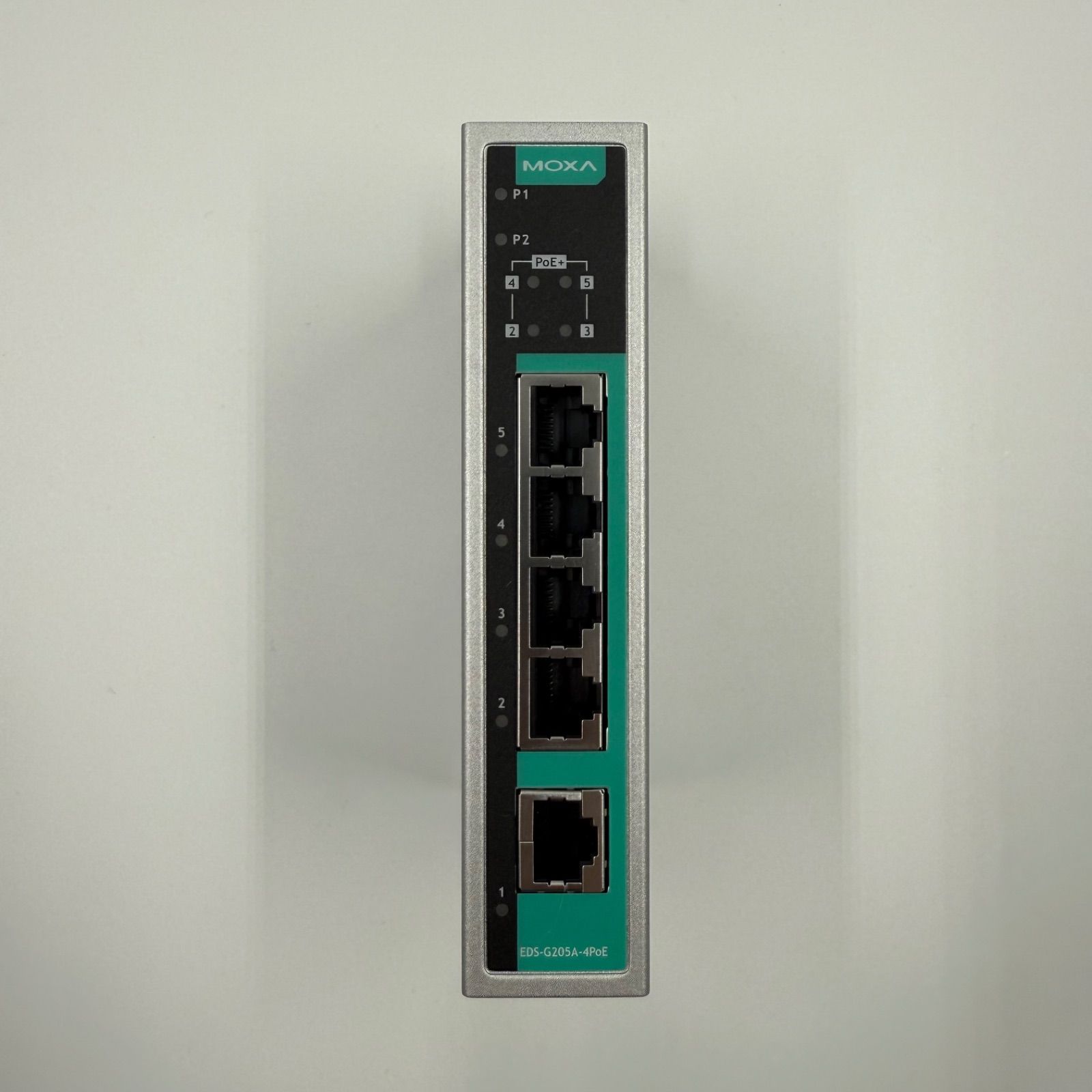 軽度 機能OK MOXA 5ポート EDS G 205 A 4 PoE 5ポートフルギガビットアンマネージド イーサネット スイッチ IEEE 802 3 af atPoE ポート