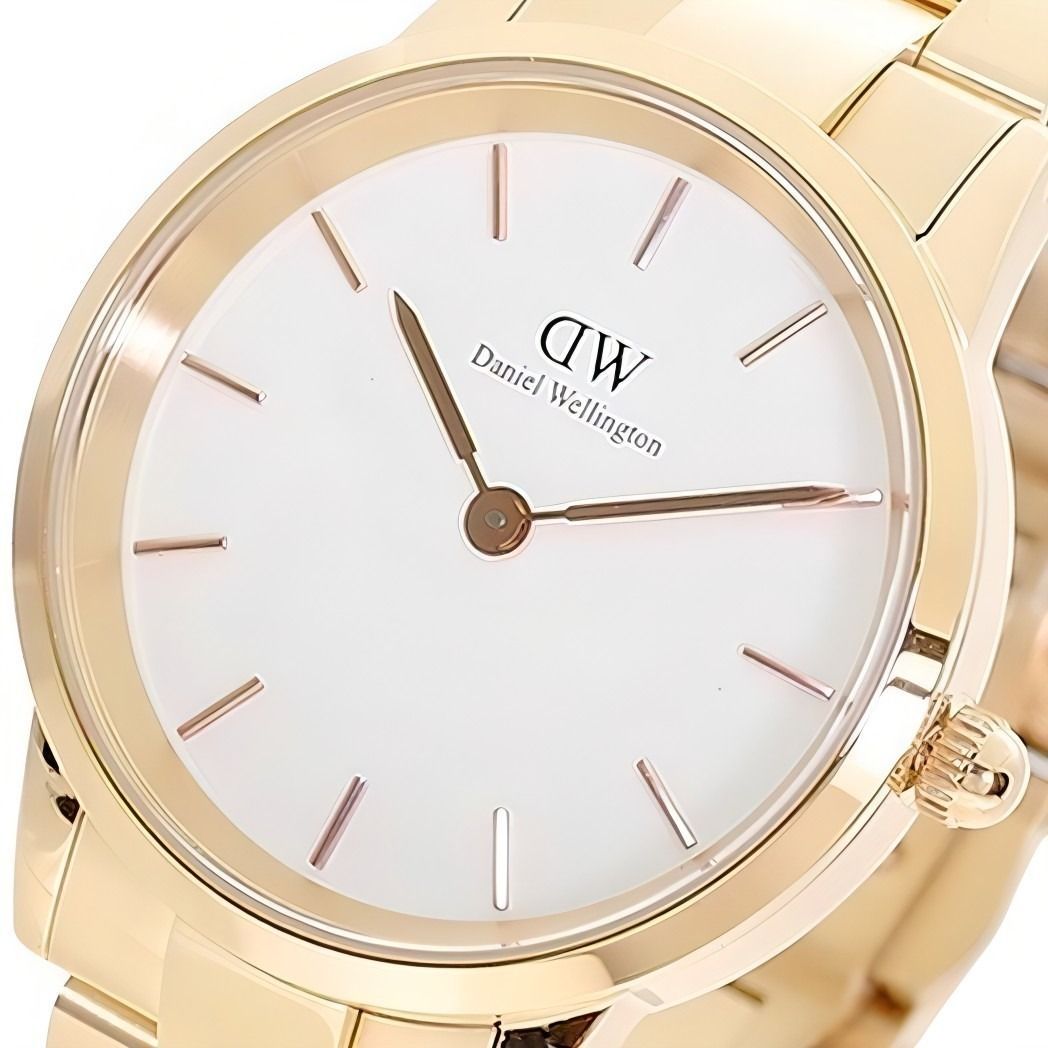 ダニエルウェリントン Daniel Wellington 腕時計 ICONIC LINK 36 ホワイト ローズゴールド アイコニック リンク ファッション ウォッチ ブランド おしゃれ 記念 プレゼント