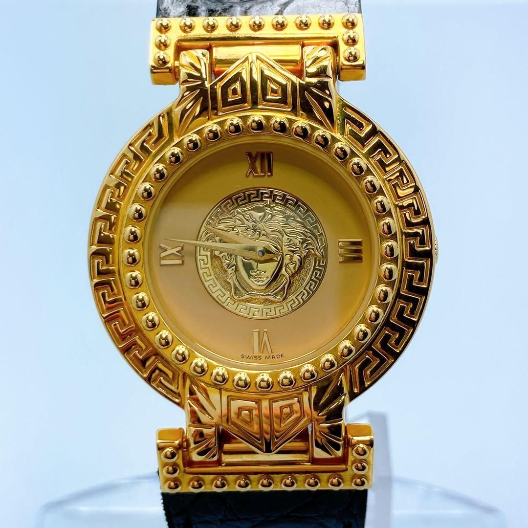 554 ジャンニ・ヴェルサーチ 7008012 メデューサ ゴールド 腕時計  