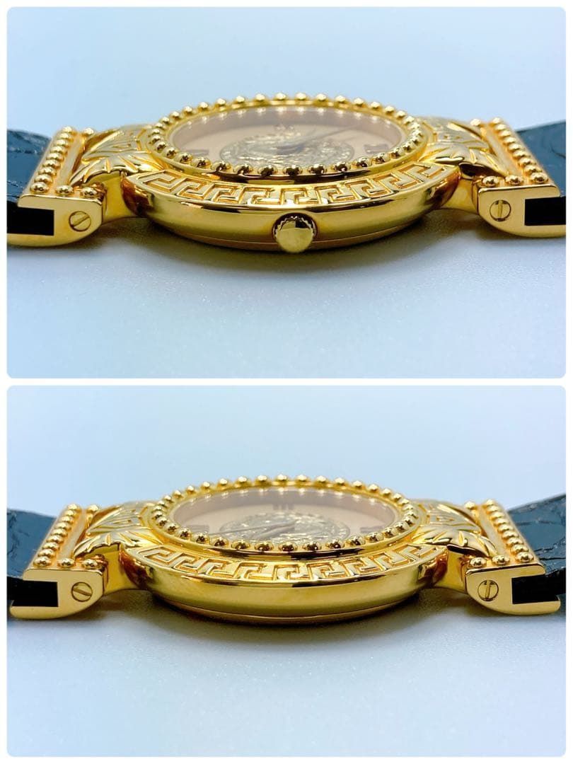 554 ジャンニ・ヴェルサーチ 7008012 メデューサ ゴールド 腕時計  