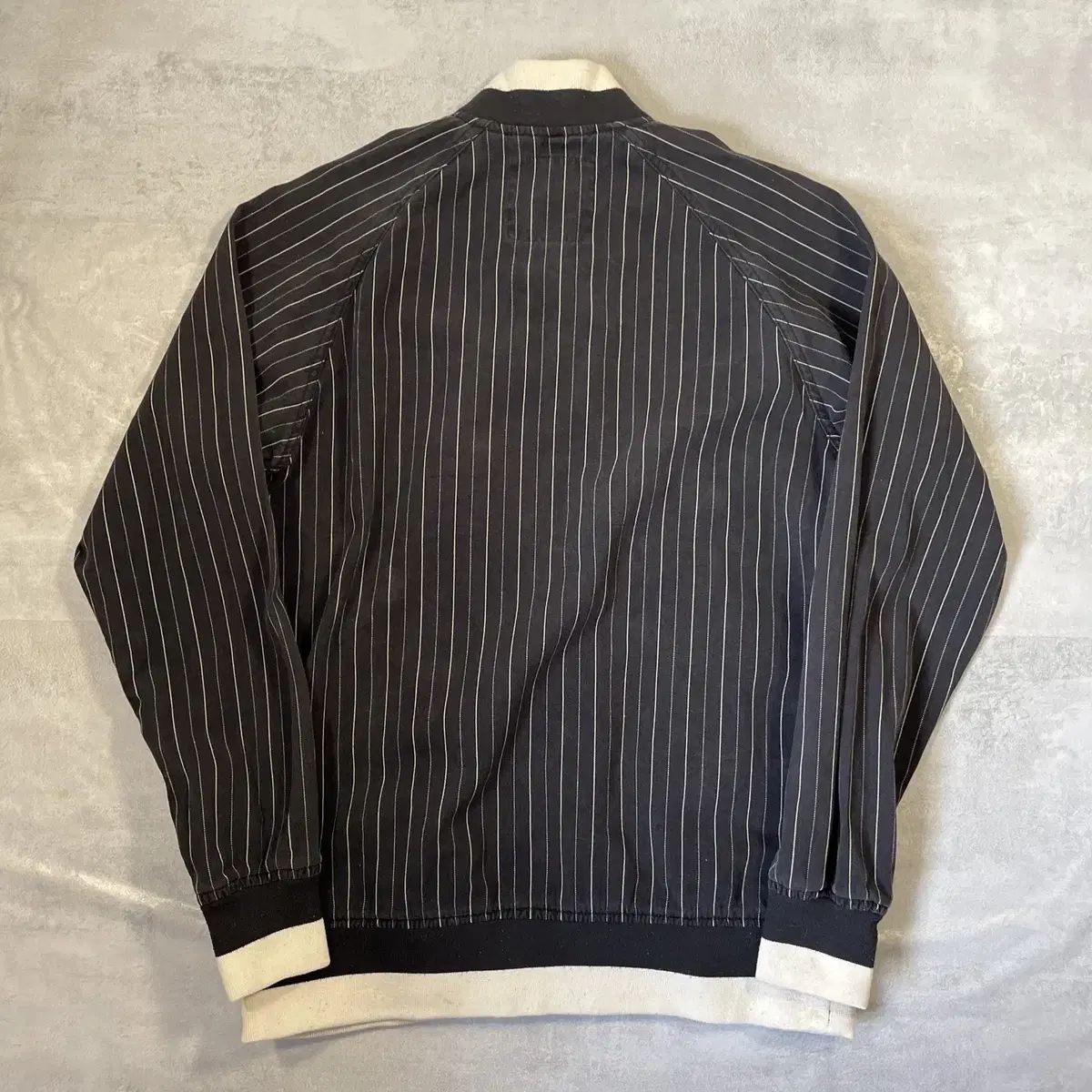 STUSSY ストライプ ブルゾン ジャケット