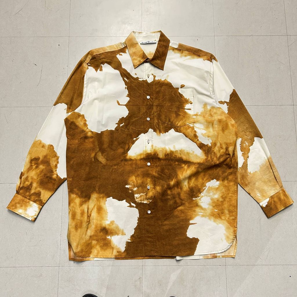 Acne Studios アクネ ストゥディオズ Oversized Shirt シャツ FN-MN-SHIR00385 ブラウン系 size 50 中目黒A11