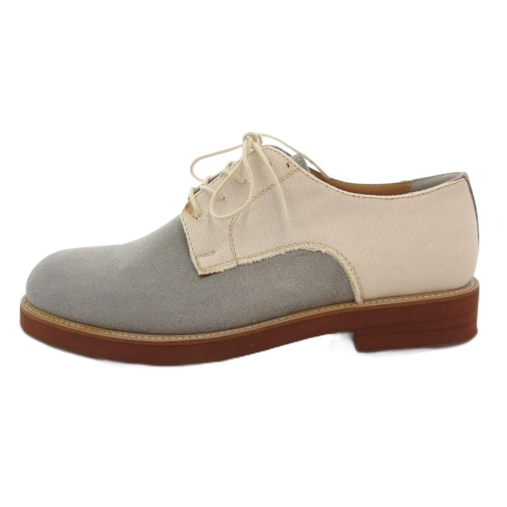 IL CAMPAGO 革靴 レザーシューズ レースアップ 本革 40 グレー FF GH