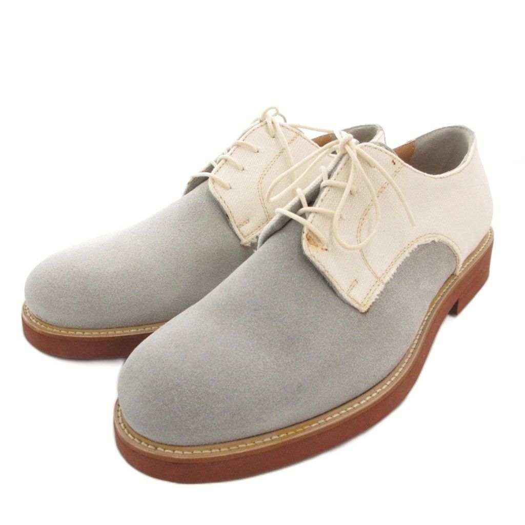 IL CAMPAGO 革靴 レザーシューズ レースアップ 本革 40 グレー FF GH