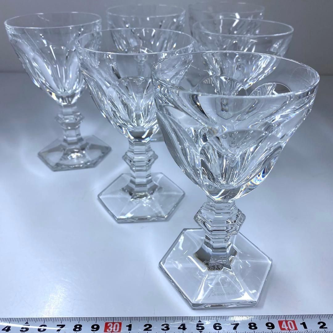 洋3バカラ アルクール ワイングラス 6客 高さ約13.7㎝東な7-0305