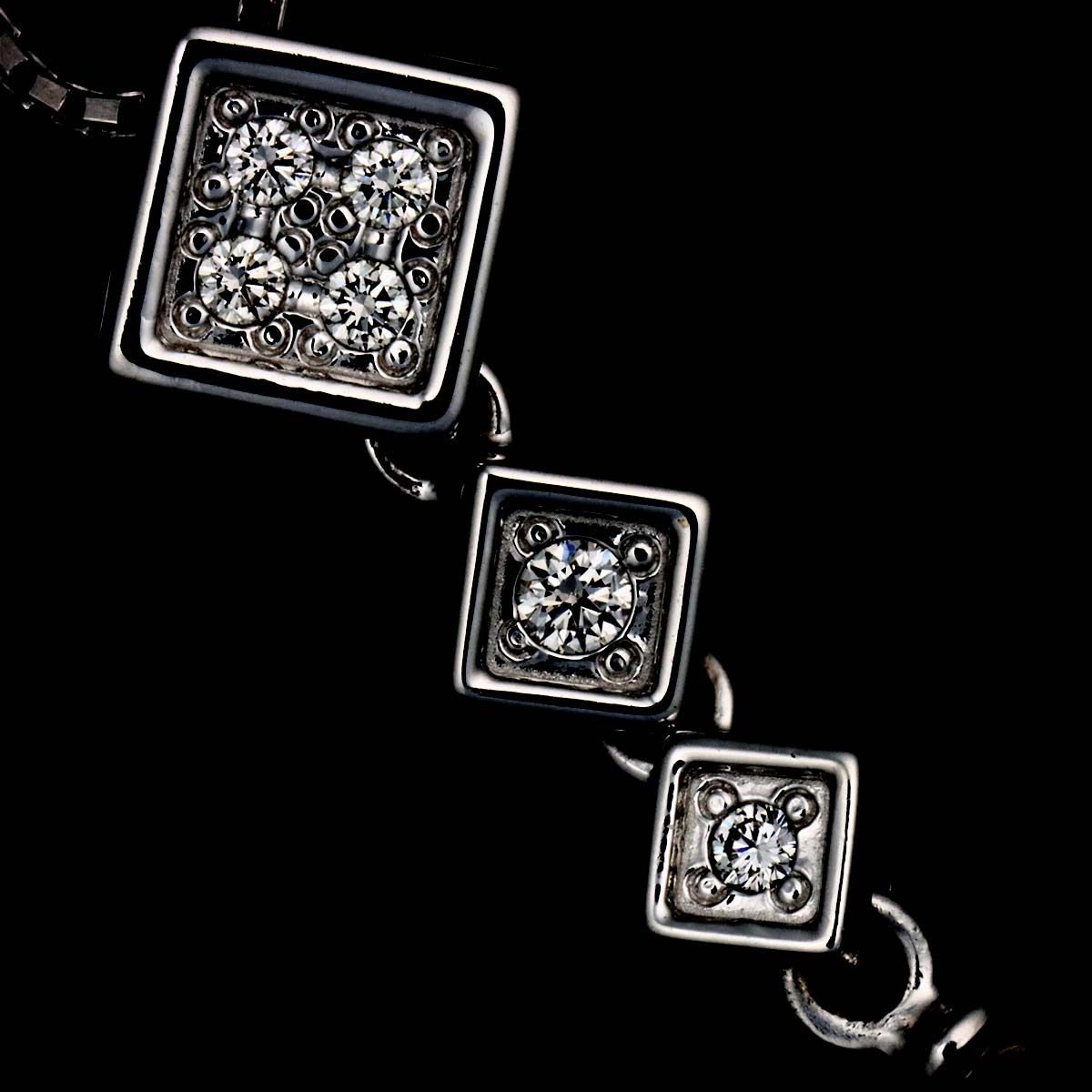 タサキ TASAKI マベ真珠 ダイヤ 0.06ct ネックレス 45cm K18 K14 WG