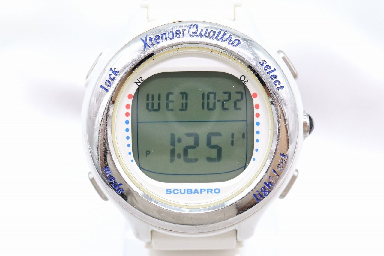 W267-2 超 動作品 電池交換済 SCUBAPRO Xtender Quattro スキューバプロ ダイブコンピューター 腕時計 DW40-4A10