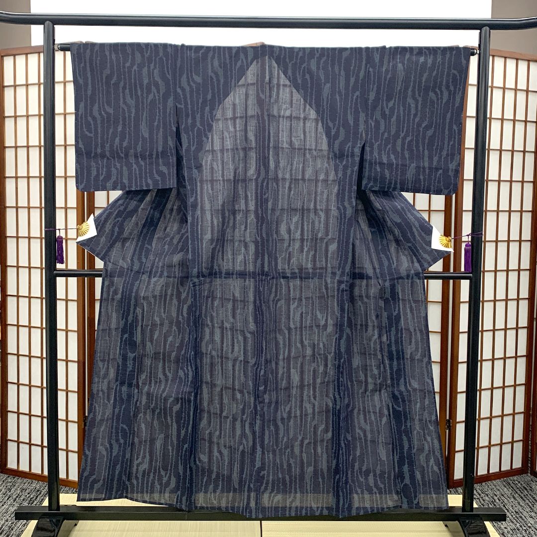 適応身長 約155 cm リサイクル着物 小紋 紗 2501027 39