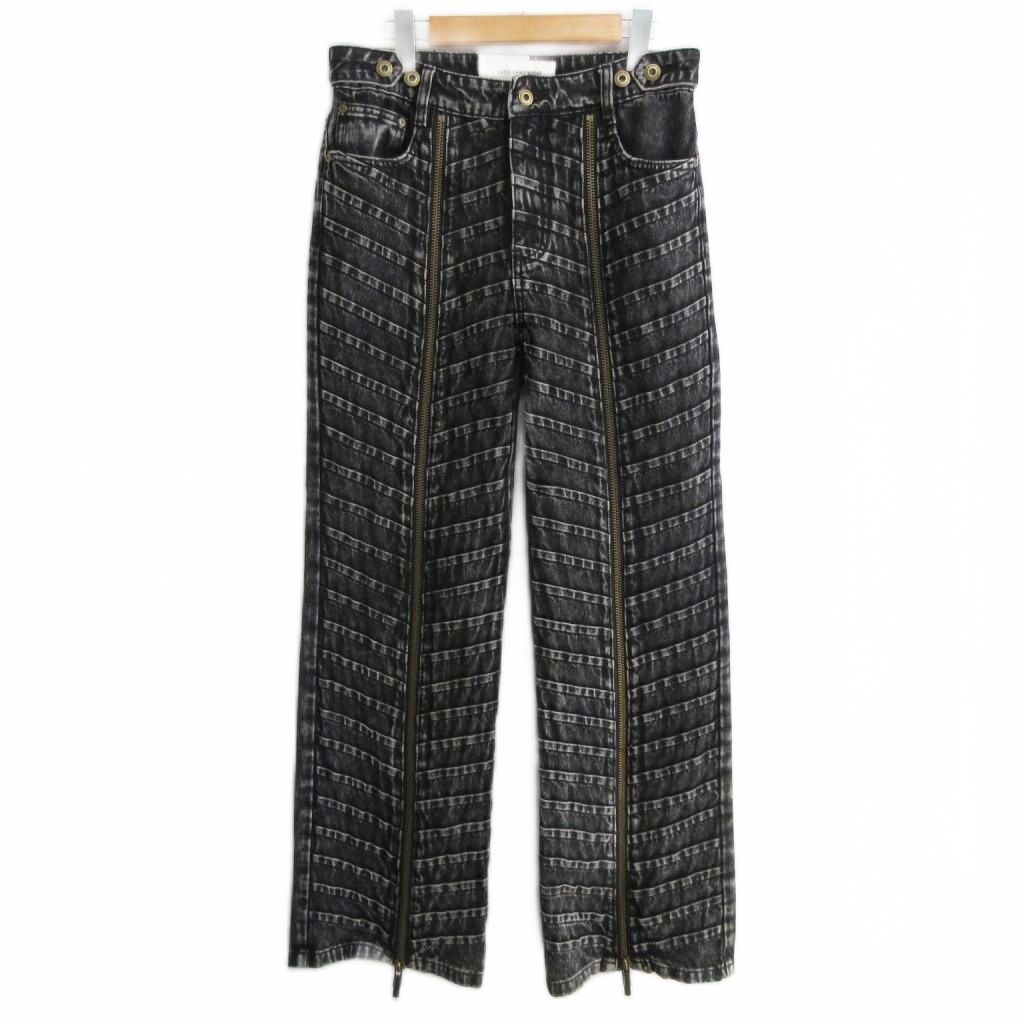 フェン・チェン・ワン FENG CHEN WANG プリーツデニムパンツ