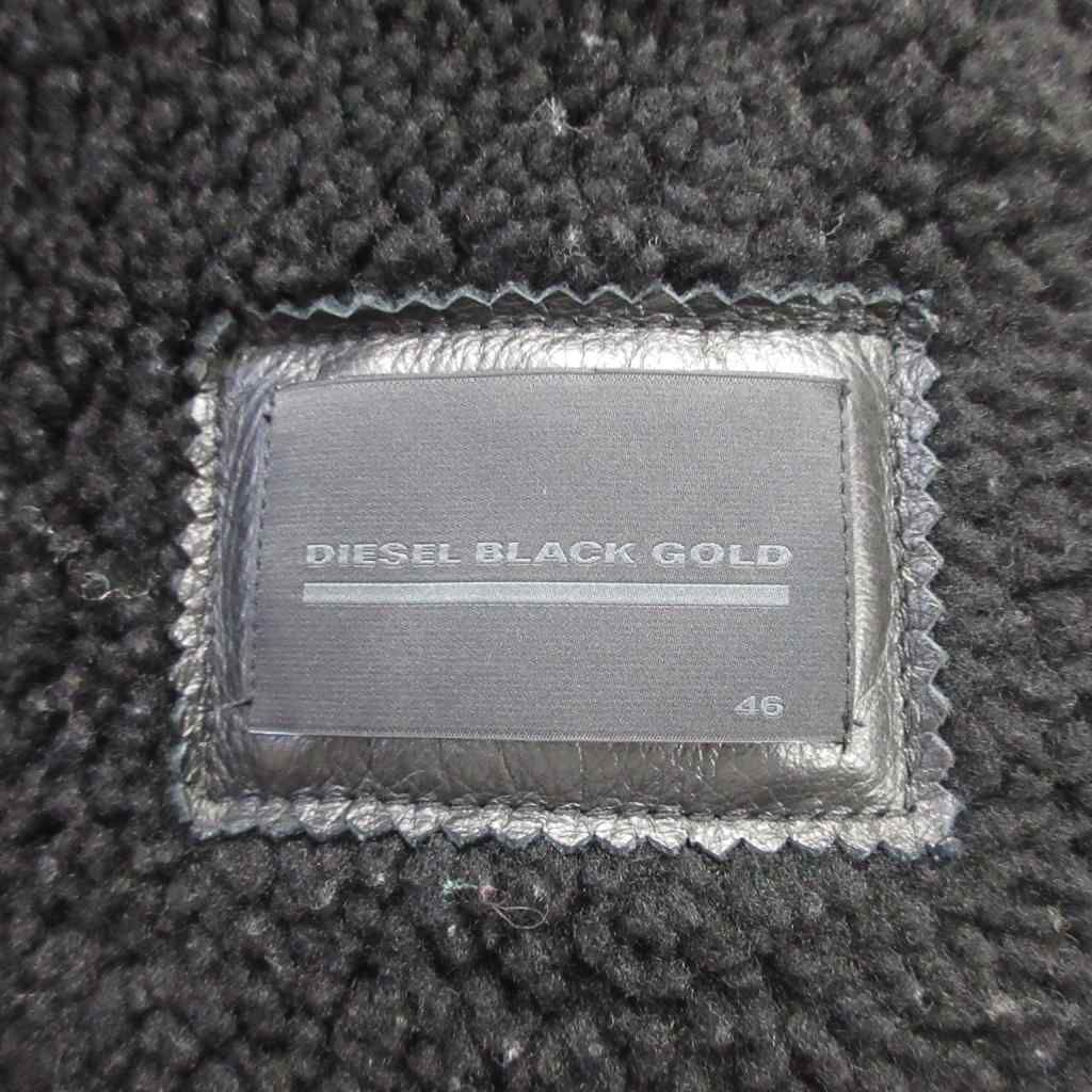 ディーゼルブラックゴールド DIESEL BLACK GOLD リアルムートン ダブル