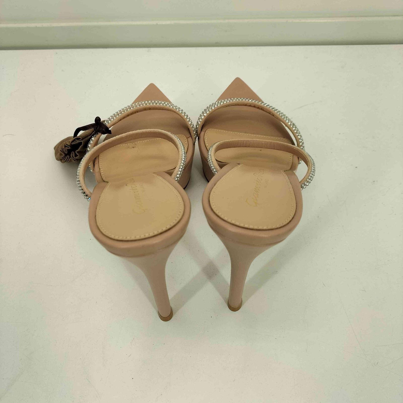  ジャンビトロッシ Gianvito Rossi MILANO Cannes イタリア製 ラメ ストラップ ハイヒール パンプス レディース EUR 37 ハイヒール パンプス パンプス