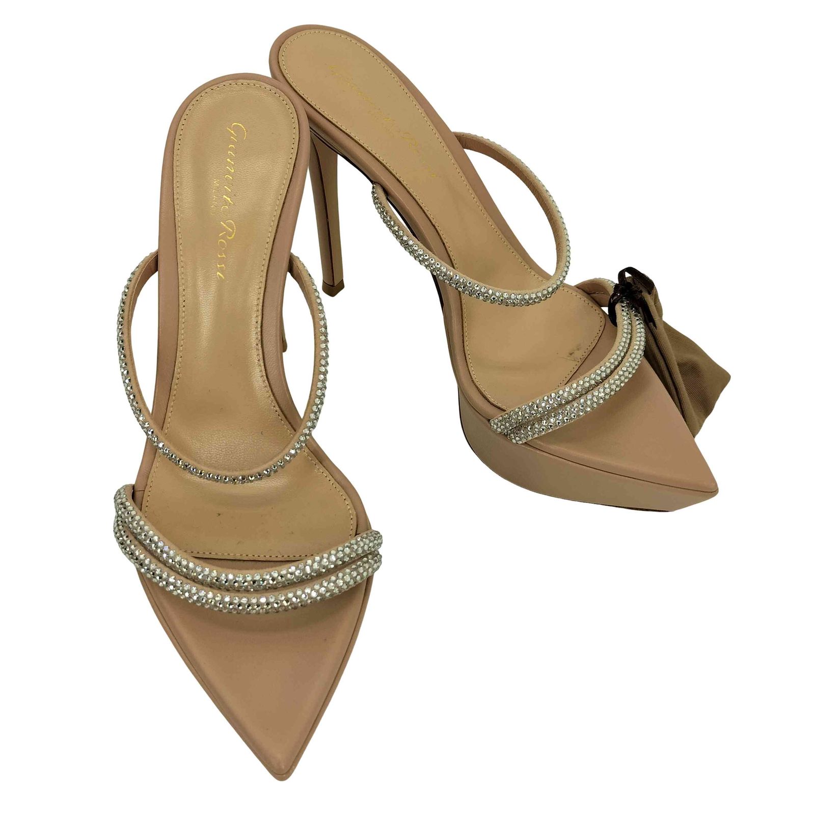 ジャンビトロッシ Gianvito Rossi MILANO Cannes イタリア製 ラメ ストラップ ハイヒール パンプス レディース EUR 37