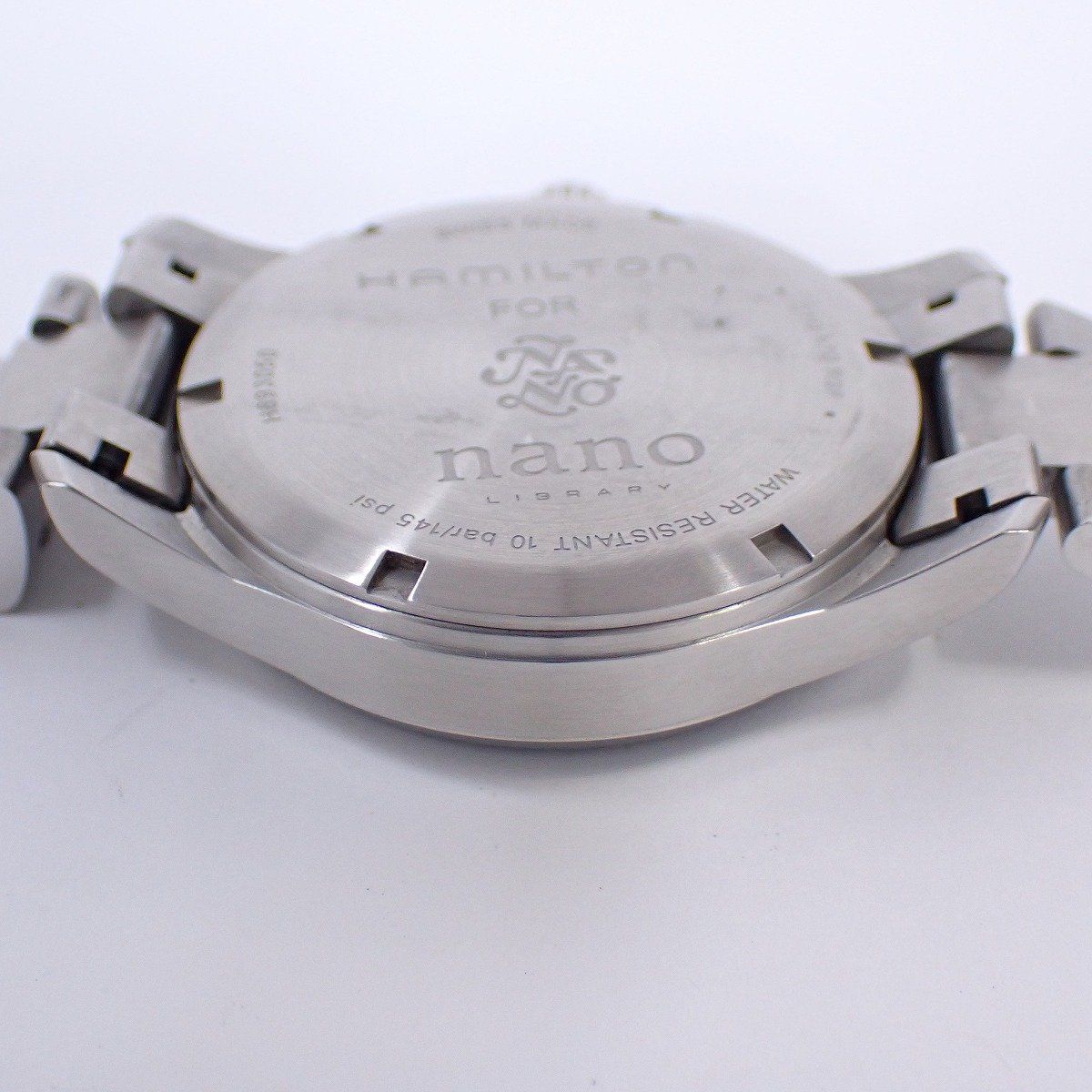  ハミルトン カーキ フィールド ナノ ユニバース別注モデル 自動巻き メンズ 腕時計 純正SSベルト H89305133 いおき質店 スキニーパンツ 自動巻き時計 腕時計(アナログ)
