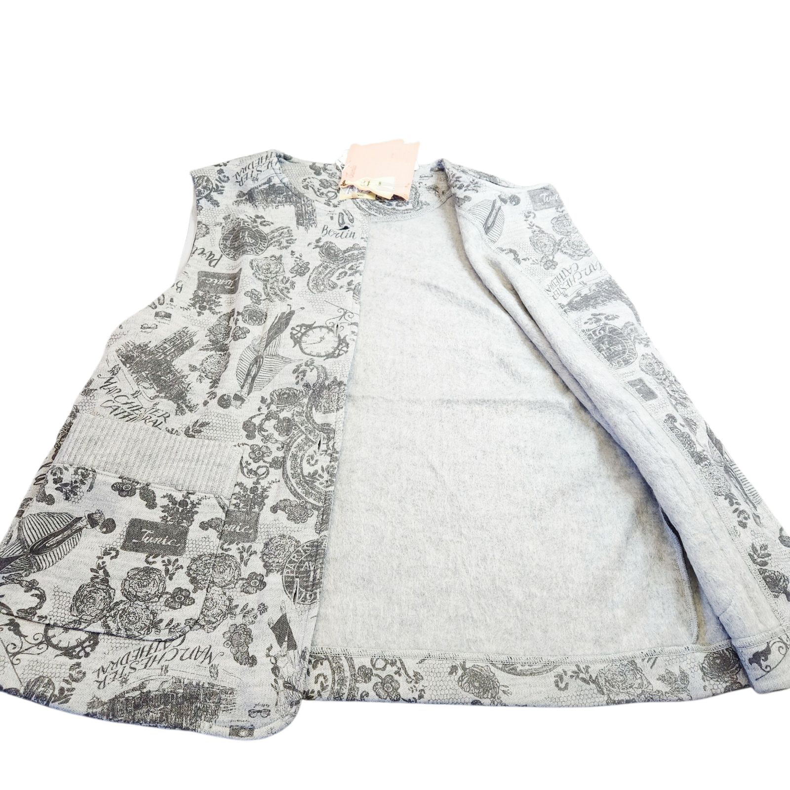 ボンバーレトロモノトン グレー色